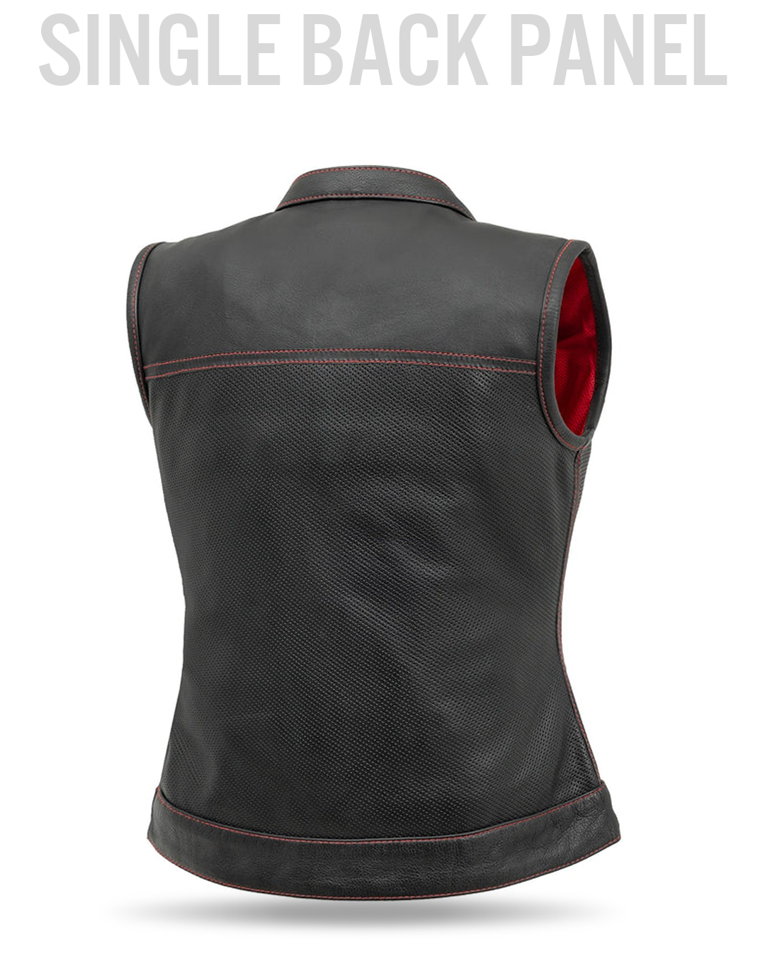 Jessica Perforated Women's Motorcycle Leather Vest