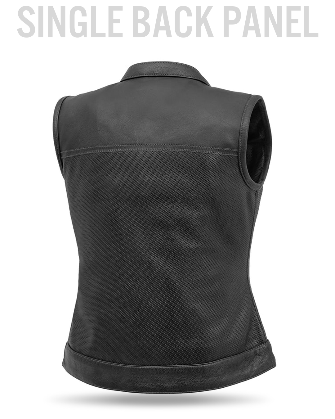 Jessica Perforated Women's Motorcycle Leather Vest