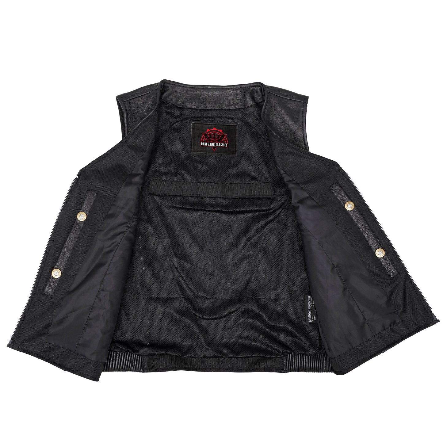 Biker Babe Women's Studded Leather Motorcycle Vest