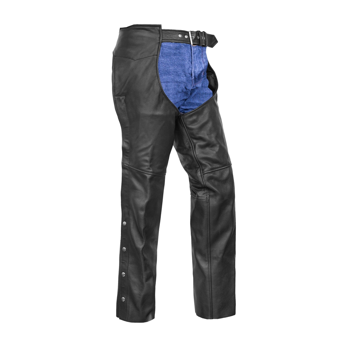 Unisex Basic Coin Pocket Leather Chaps