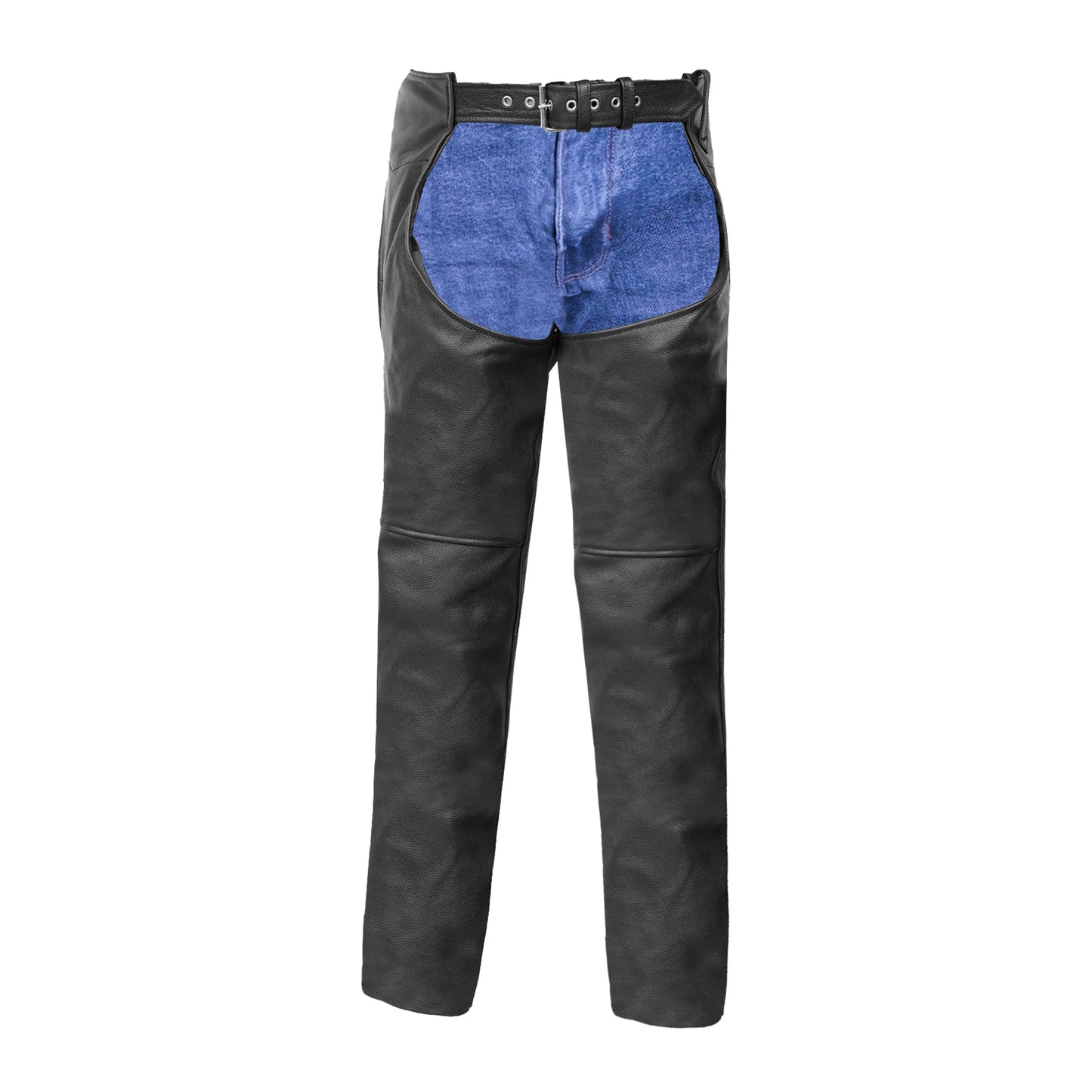 Unisex Basic Coin Pocket Leather Chaps