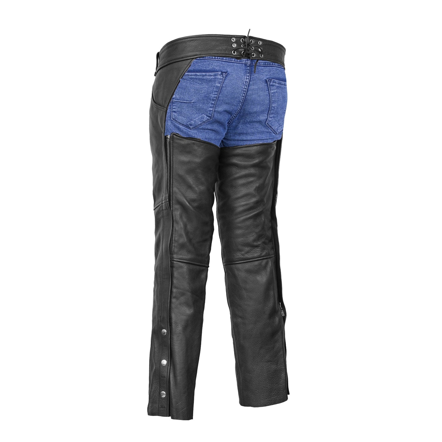 Unisex Basic Coin Pocket Leather Chaps