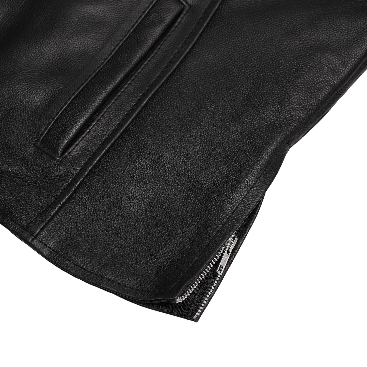 Road Queen Women's Black Leather Biker Jacket